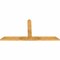Ekena Millwork Portland Rough Sawn Timber Gable Bracket, Western Red Cedar, 60"W x 30"H x 2"D x 4"F, 12/12 Pitch GBW060X30X0204POR00RWR - alternate 4